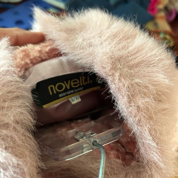 Vintage 90s Novelti Pink Faux Fur Jacket with Fluffy Collar and Cuffs 9/10 - Picture 16 of 16